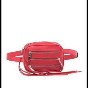 Rebecca Minkoff 3 zip leather belt bag